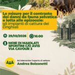COLDIRETTI MARCHE. FAUNA SELVATICA: MISURE DI CONTRASTO AI DANNI E LOTTA ALLE EPIZOOZIE