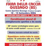 FEDERCACCIA BRESCIA. GUSSAGO SI PREPARA ALLA 79ª FIERA DELLA CACCIA: TRA MOSTRE, CINOFILIA E CONVIVIALITÀ